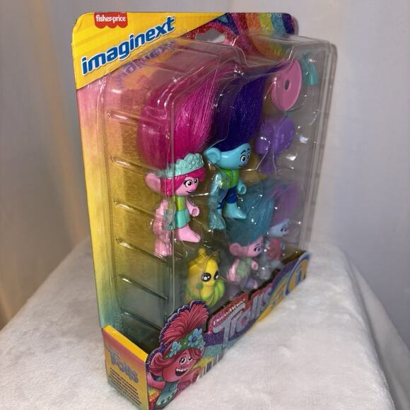 Imaginext DreamWorks Trolls Figure Multipack Playset - 7pc Toy Brand NEW - Picture 2 of 6